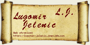 Lugomir Jelenić vizit kartica